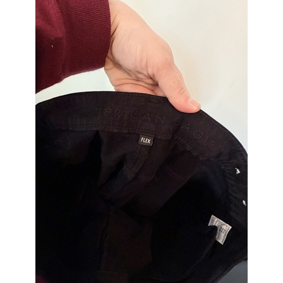 American Eagle Flex Black Pants Mens 38x32 Stretch soft Straight - Picture 4 of 5